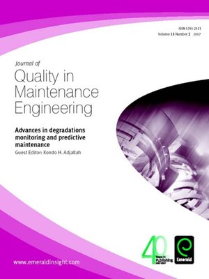 cover image of Journal of Quality in Maintenance Engineering, Volume 13, Issue 2